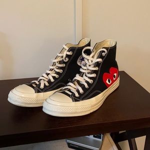 High Top Converse Play Comme does Garçons Size 11
